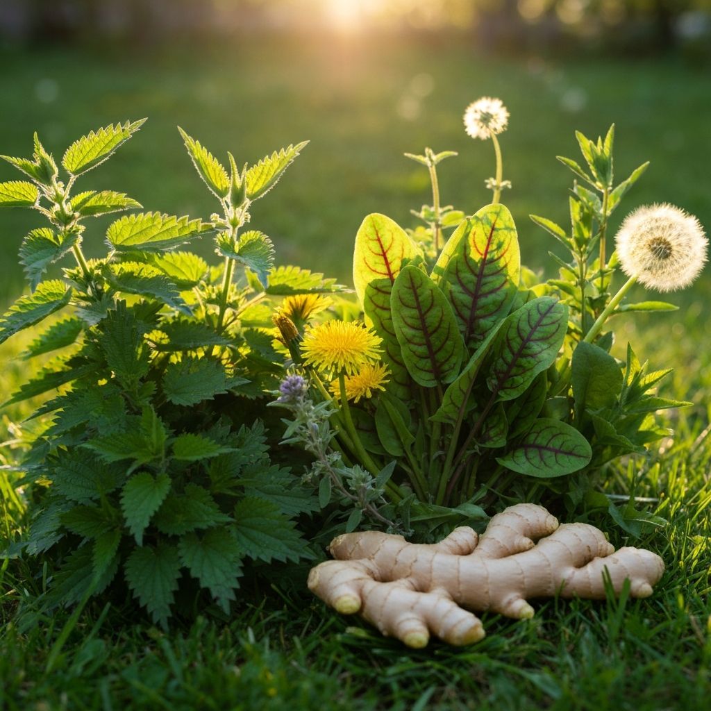 Spring medicinal plants