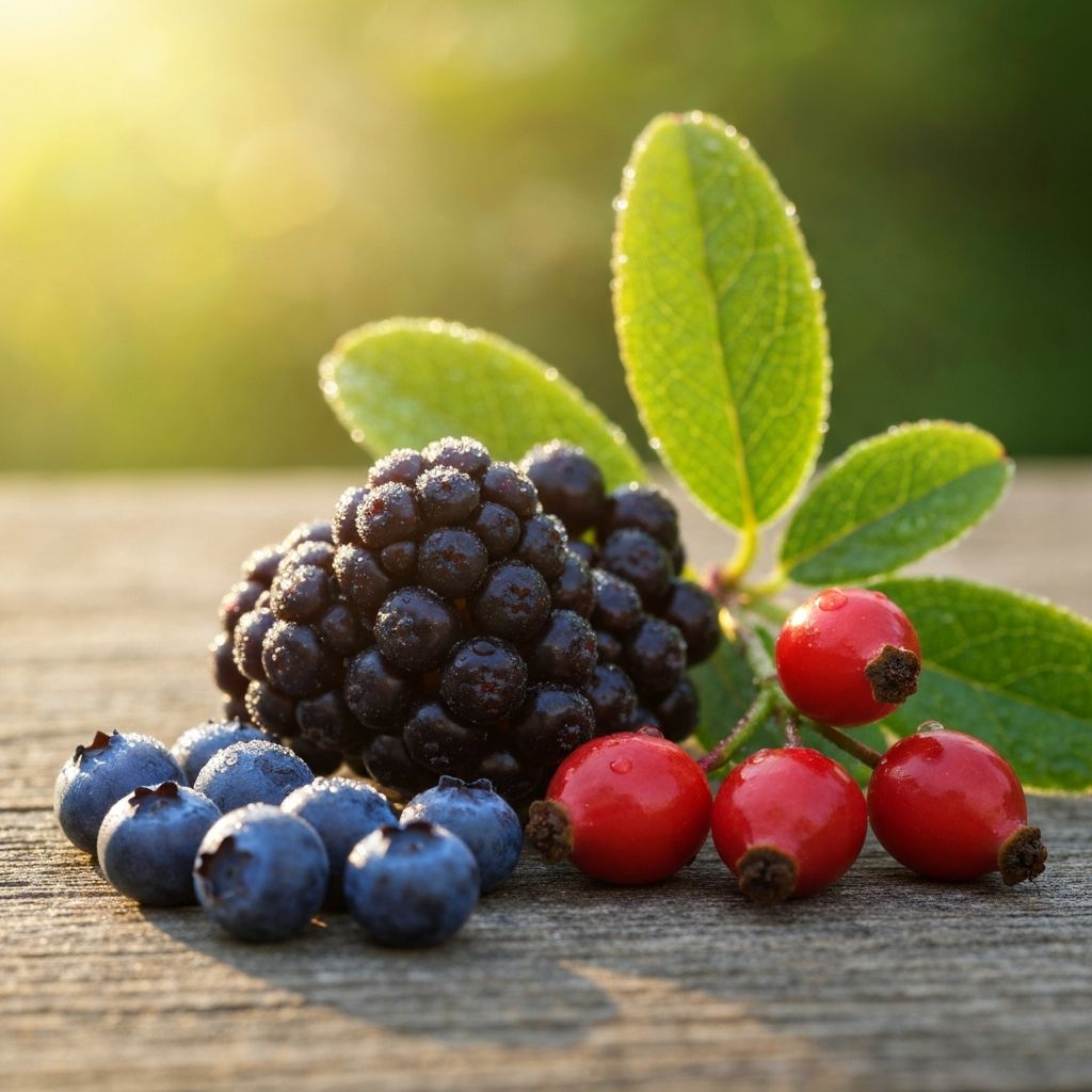 Natural berries and botanical sources